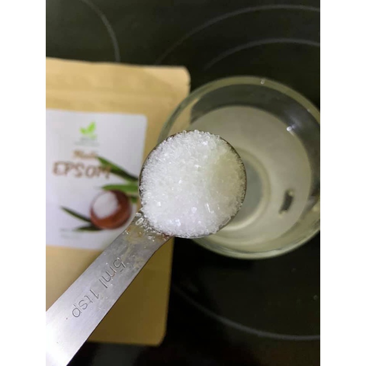 Muối epsom nguyên chất Viet Healthy Bịch 500gr, giúp tẩy sỏi gan mật, thải độc gan, nhuận tràng