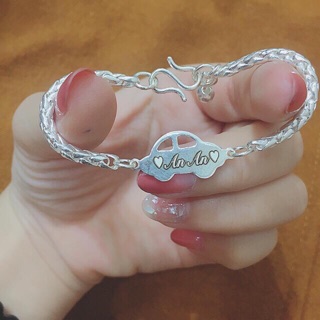 Lắc bạc xinh cho bé khắc tên/sđt