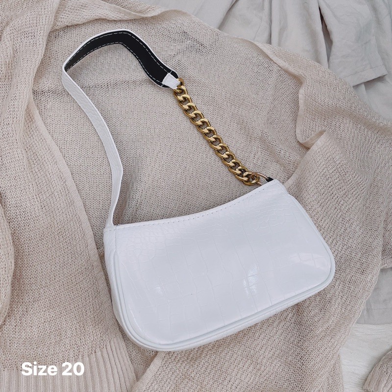 Túi kẹp nách đeo chéo da cá sấu thời trang HT1218 | BigBuy360 - bigbuy360.vn