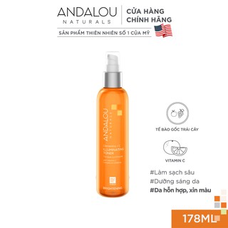 Nước cân bằng da Andalou Naturals Clementine + C Illuminating Toner 178ml