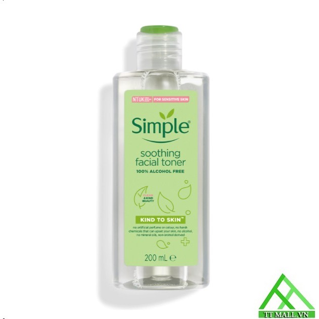 Nước Hoa Hồng Simple Soothing Facial Toner 200ml