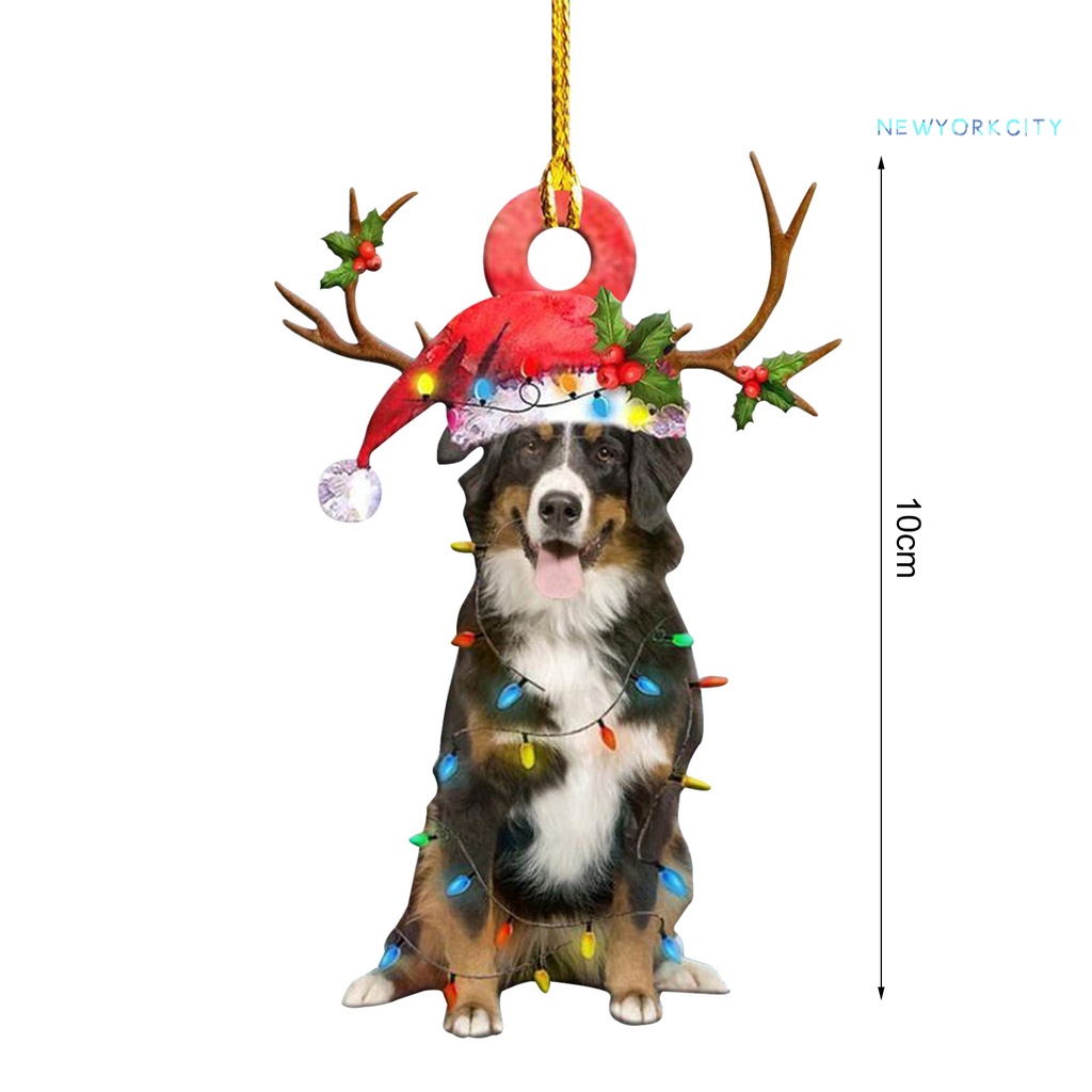 Chú Chó Gỗ Treo Trang Trí Giáng Sinh