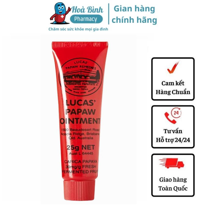 Kem đu đủ đa năng bôi ngoài da Lucas Papaw Ointment 25g-Hàng Úc-Hàng Date Mới