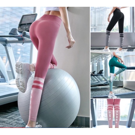 Quần tập legging gym, yoga cạp cao siêu nâng mông #CK176 vải dệt kim co dãn tốt, tôn dáng