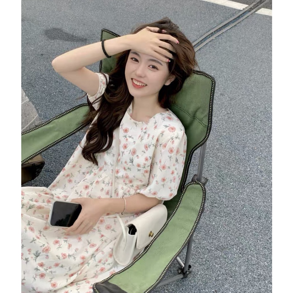 Đầm Hoa Nhí Vàng Hồng PEONYB Nữ [FREESHIP] 🌸 Váy midi dáng xòe dài bánh bèo tiểu thư mặc đi biển cá tính ulzzang 🌸 | BigBuy360 - bigbuy360.vn