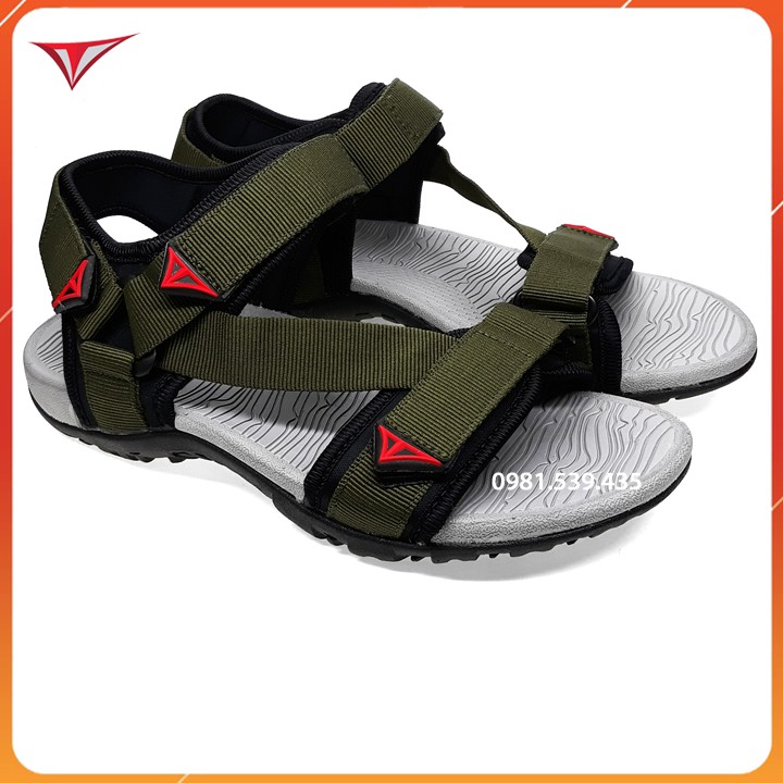 Giày sandal nam nữ cao cấp xuất khẩu thời trang trẻ em và người lớn vt02 xanh rêu