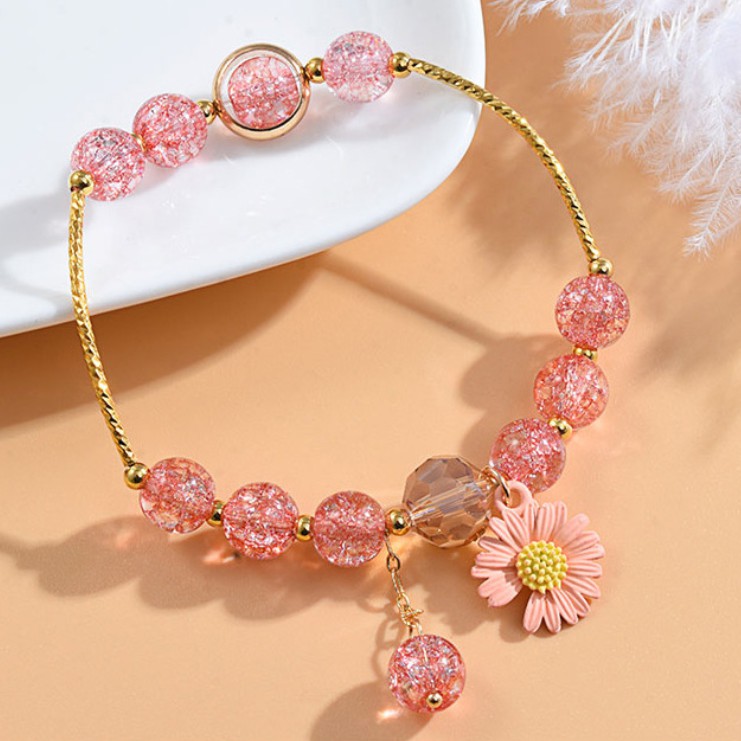 Vòng tay hạt trong suốt màu xinh xắn dành cho nữ | BigBuy360 - bigbuy360.vn