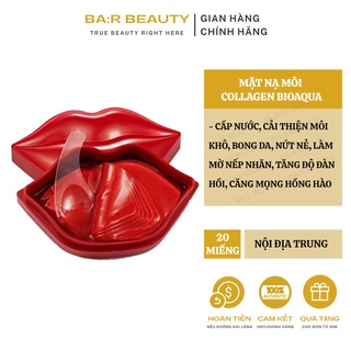 Hộp 20 Miếng Mặt Nạ Môi Dưỡng Ẩm Bổ sung Collagen Bioaqua