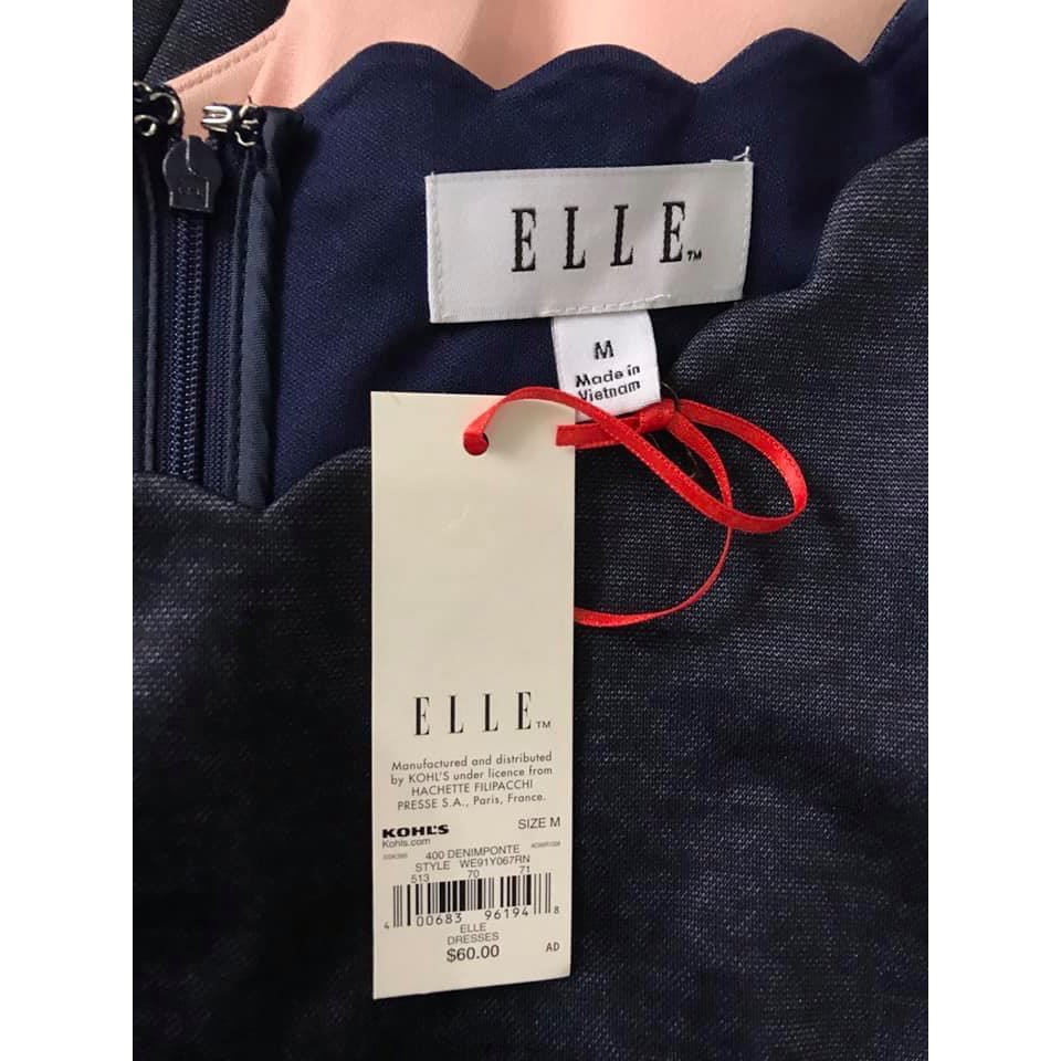 Đầm xòe Elle viền