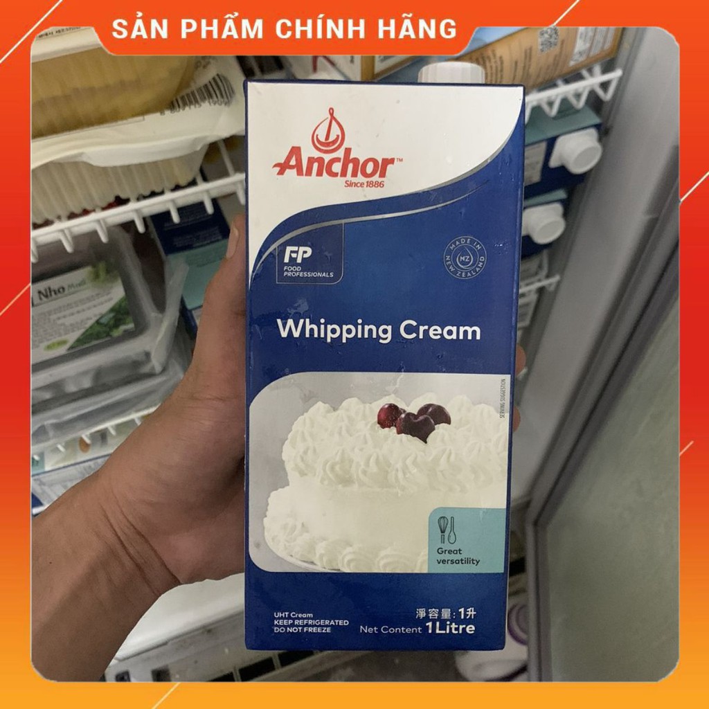 💥💧[SIÊU HOT]💥💧 [GIẢM SỐC] Kem Tươi Whipping Cream Anchor Hộp 1L [GIÁ RẺ]💥💧