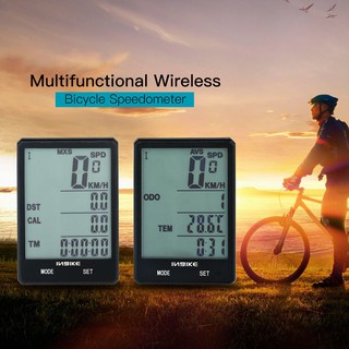 Đồng hồ đo tốc độ không dây màn hình LCD 2.8inch chống nước cho xe đạp