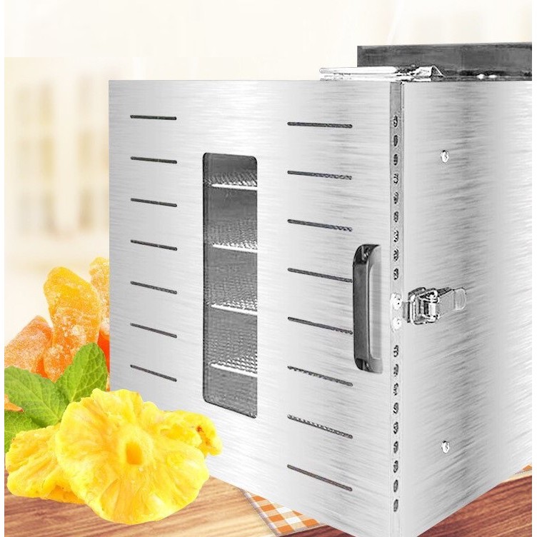 (Có sẵn) - Máy sấy thực phẩm 8 khay XY-8 100% inox 304- Phiên bản điện tử dễ sử dụng- Bảo hành 1 năm