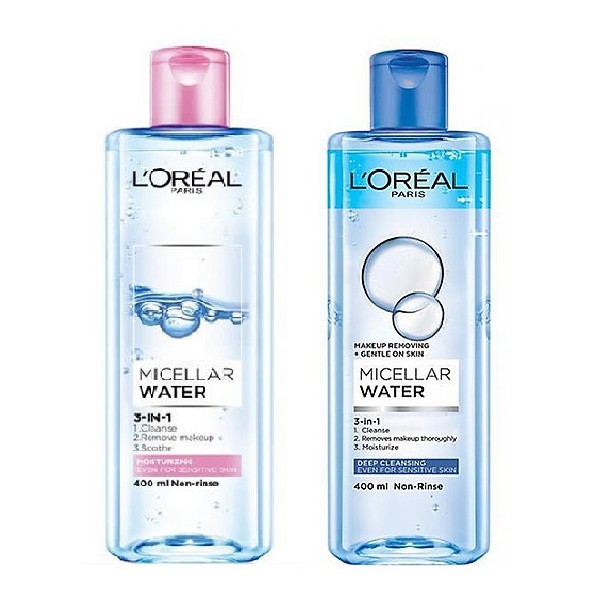 Nước tẩy trang L'Oreal Paris 3-in-1 Micellar Water 400ml cho mọi loại da