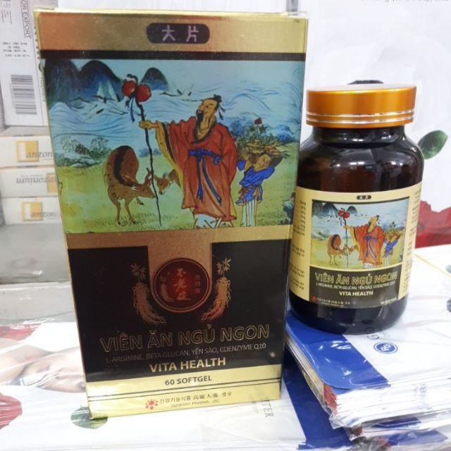 Viên Ăn Ngủ Ngon Vita Health: ăn ngon- ngủ khỏe - sức khỏe là vàng.