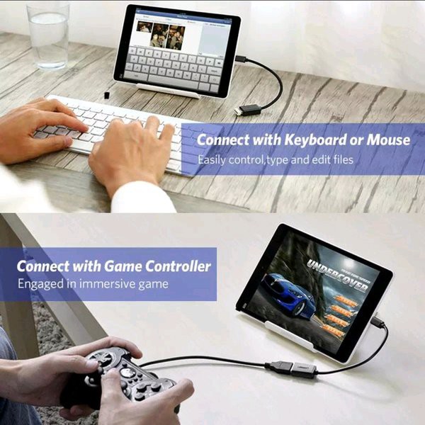 Cáp OTG Mini USB 2.0 Ugreen 10383 cao cấp màu đen dài 12cm Chính Hãng US249