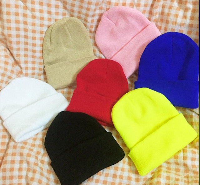 Mũ Len Trơn Beanie Dáng Dài Thời Trang Nhiều Màu
