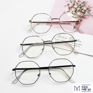 Gọng kính cận kim loại mắt đa giác D&D 032 nhiều màu