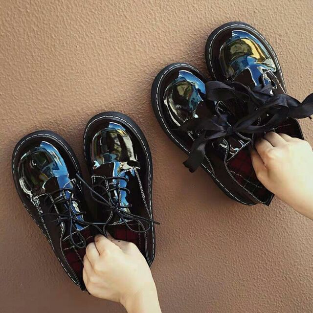 [ Order]  Giầy ulzzang da bóng dây nơ ( kèm ảnh thật sau) | BigBuy360 - bigbuy360.vn