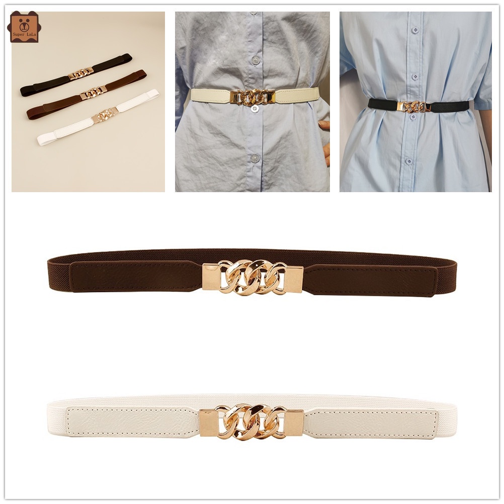 Dây thắt lưng bản nhỏ thiết kế đơn giản thời trang dành cho nữ