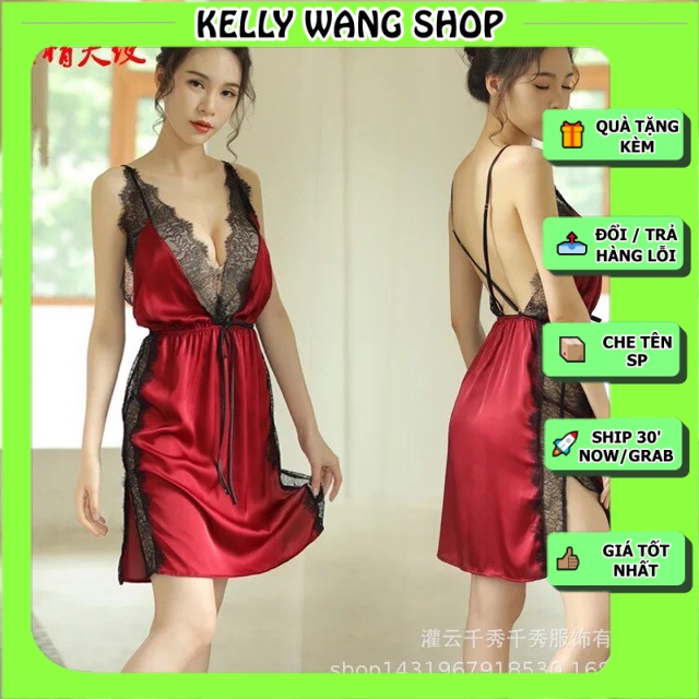 VÁY NGỦ KELLY WANG Phi lụa SX024 ( 4 ảnh cuối ảnh shop tự chụp) | WebRaoVat - webraovat.net.vn