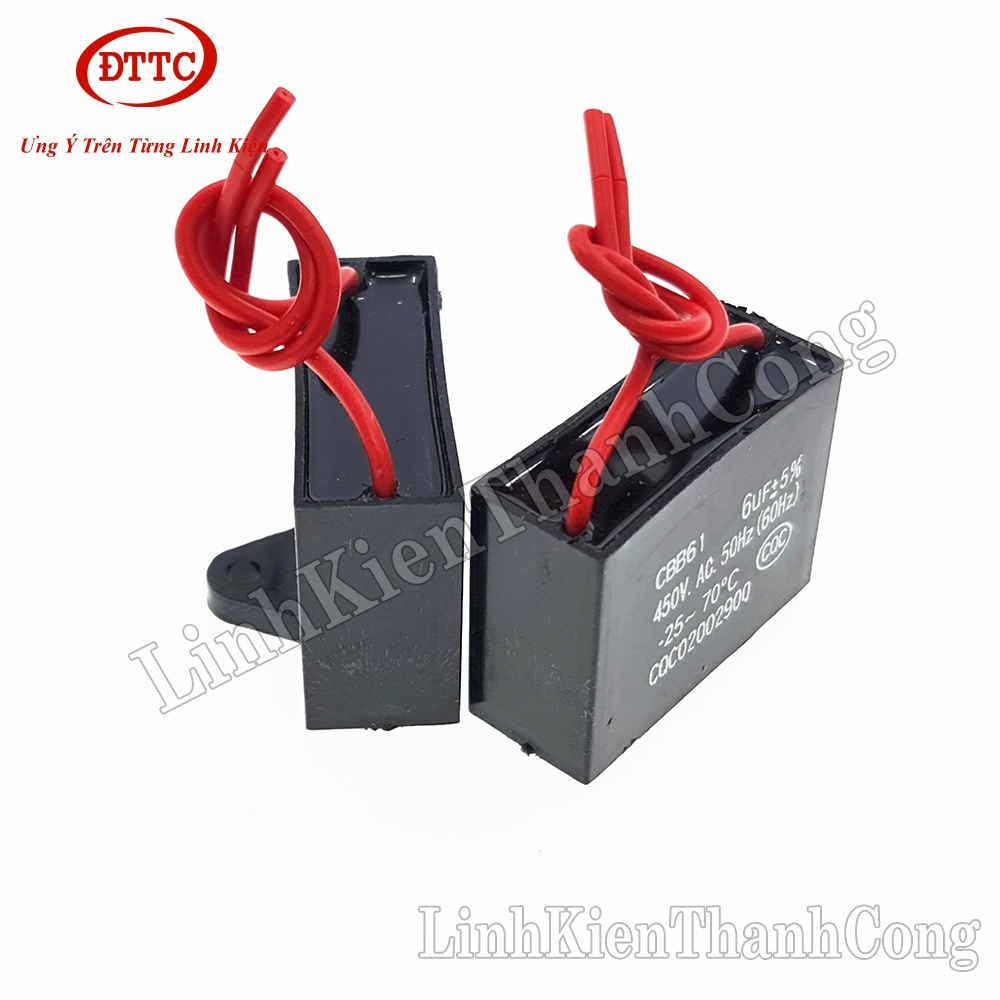 Tụ quạt CBB 6uF 450VAC