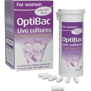 [Đủ Tem bill Chemist] - Men vi sinh dành cho phụ nữ Optibac Tím UK - cải thiện các vấn đề phụ khoa, viêm nhiễm