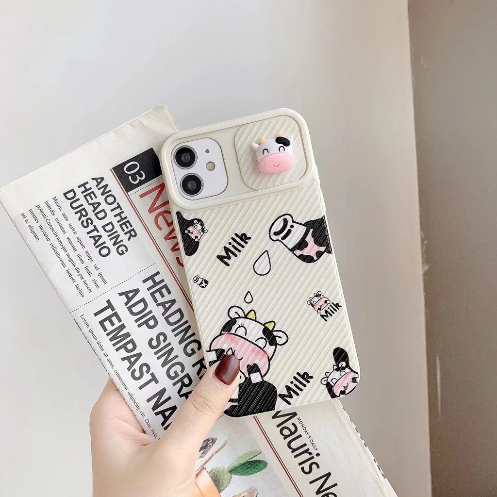 Cow Ốp Điện Thoại In Hình Dễ Thương Cho Iphone 7 7 Plus8 8plus Xr X / Xs Xs Max 11 11 Pro Max 12 12 Pro 12 Pro Max | BigBuy360 - bigbuy360.vn