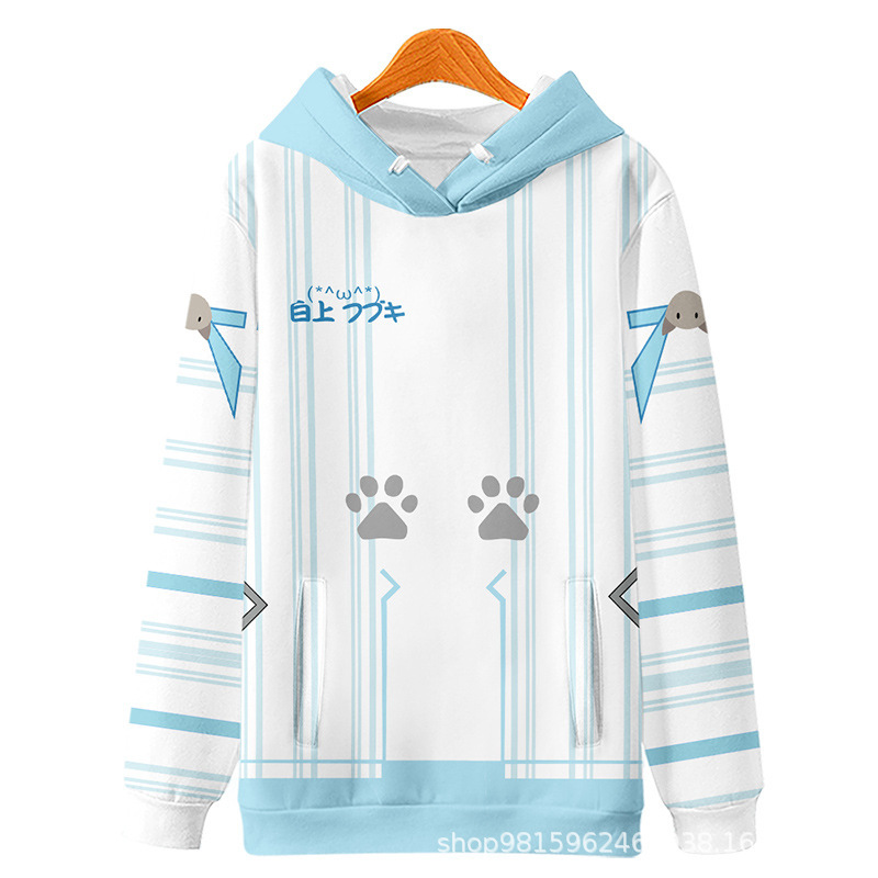 Hololive VTuber FAMS Gamers Shirakami Fubuki Hoodie T-shirt 3D Printed Long Sleeve Pullover | BigBuy360 - bigbuy360.vn