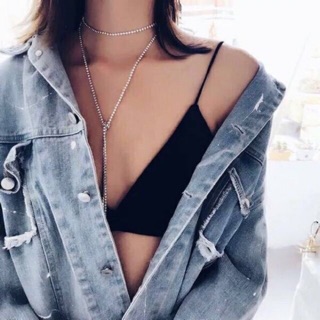 Chocker đá nhân tạo- chocker -vòng cổ