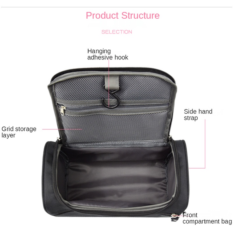 Túi đựng mỹ phẩm du lịch cỡ lớn chống thấm nước tiện dụng dành cho nam và nữ