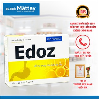 ✅  ✅  Edoz - DHG Pharma - Hộp 24 Gói - Giảm Triệu Chứng Đầy Hơi, Khó Tiêu  [Date xa]
