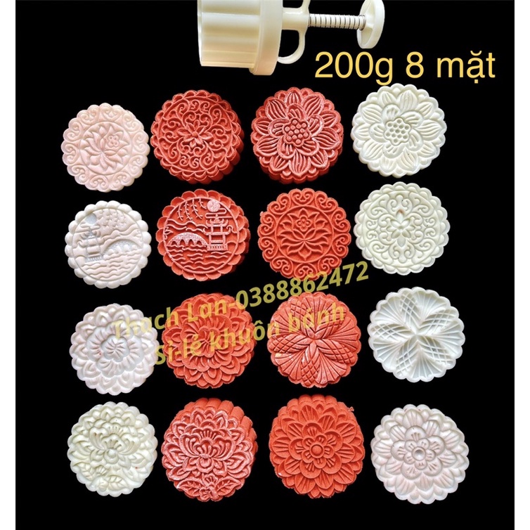 Khuôn lò xo 200g 8 mặt vân chùa