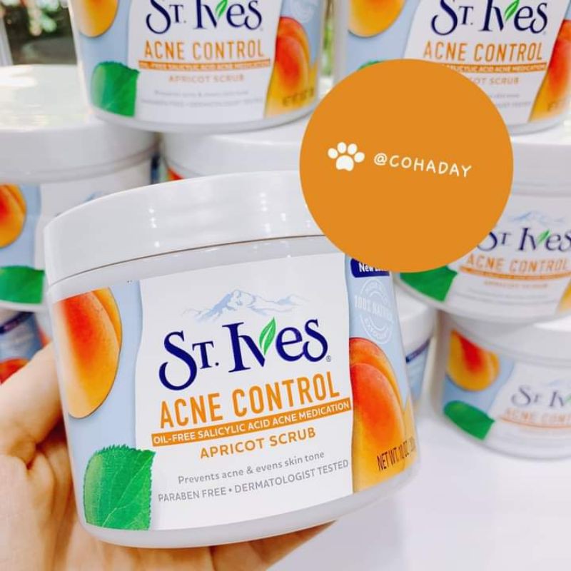 TẨY DA CHẾT BODY ST.IVES APRICOT SCRUB (mùi quả mơ)