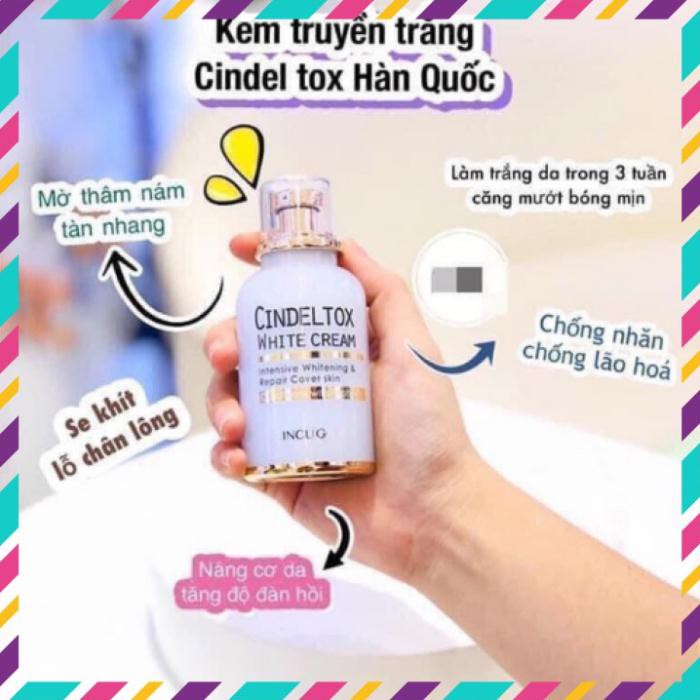 [CHUẨN HÀN]Kem Dưỡng Truyền Trắng  Cindel Tox White Cream Hàn Quốc | BigBuy360 - bigbuy360.vn