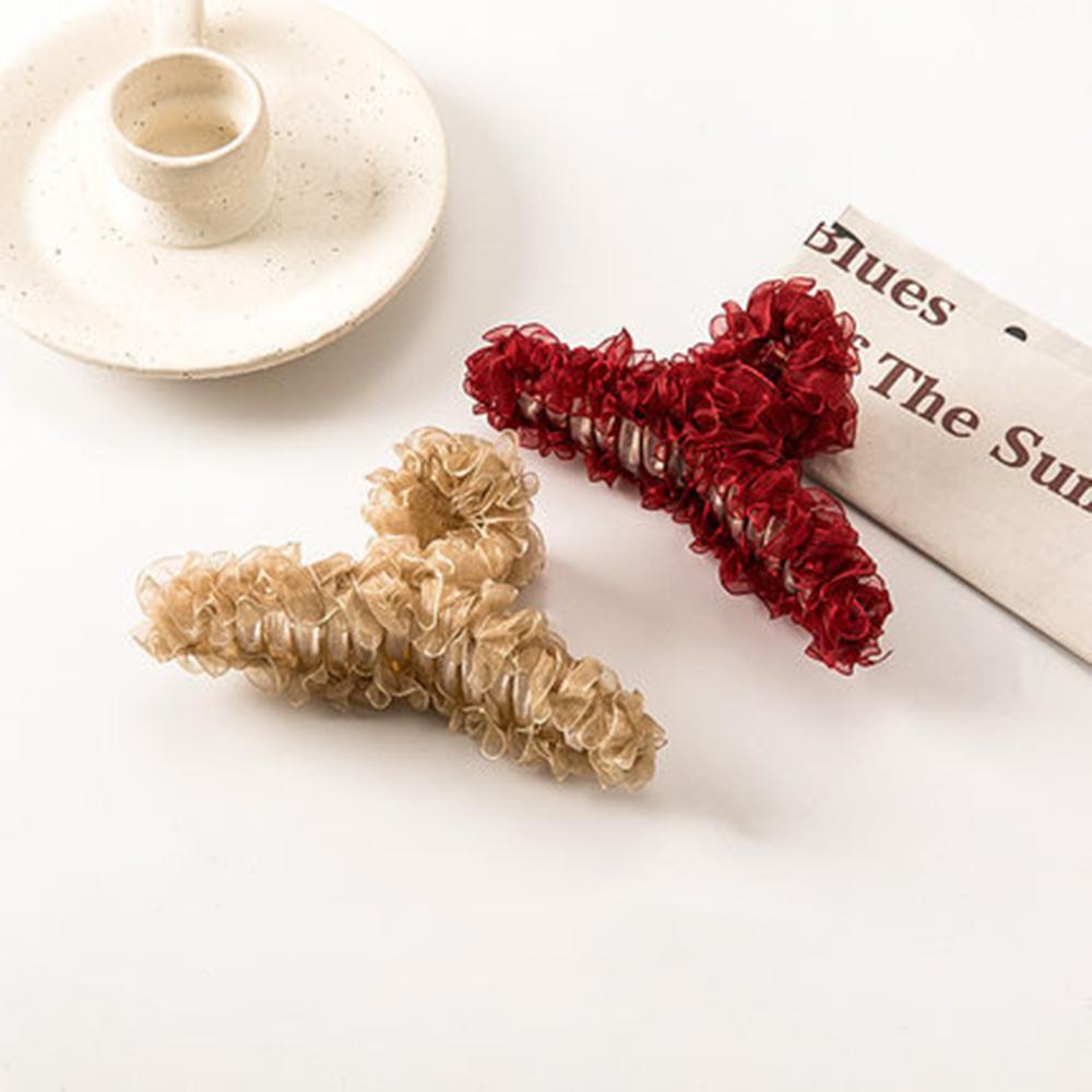 Kẹp Tóc Càng Cua Bằng Nhựa Nhiều Màu Cho Nữ