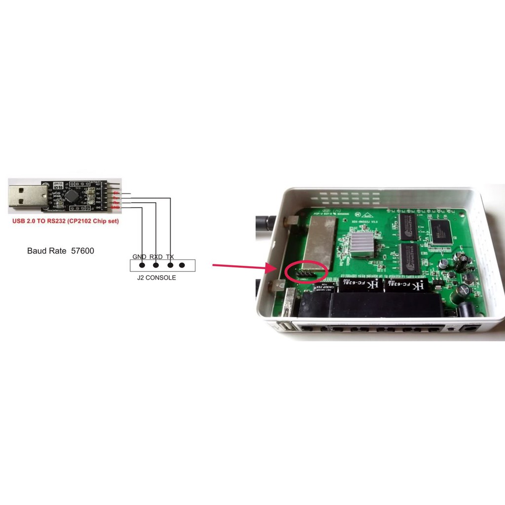 Mạch chuyển đổi USB to TTL UART CP2102 - có tặng kèm cáp kết nối