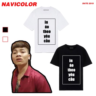 Áo Cotton in hình theo yêu cầu | Chất vải Cotton dày dặn Oversize nam nữ