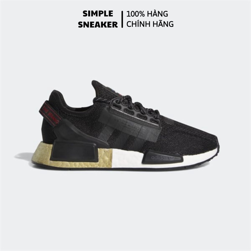 Giày Adidas NMD R1 V2 🔥FREESHIP🔥Adidas NMD R1 V2 Core Black Gold Chính Hãng - Chuẩn Auth [FW8048]