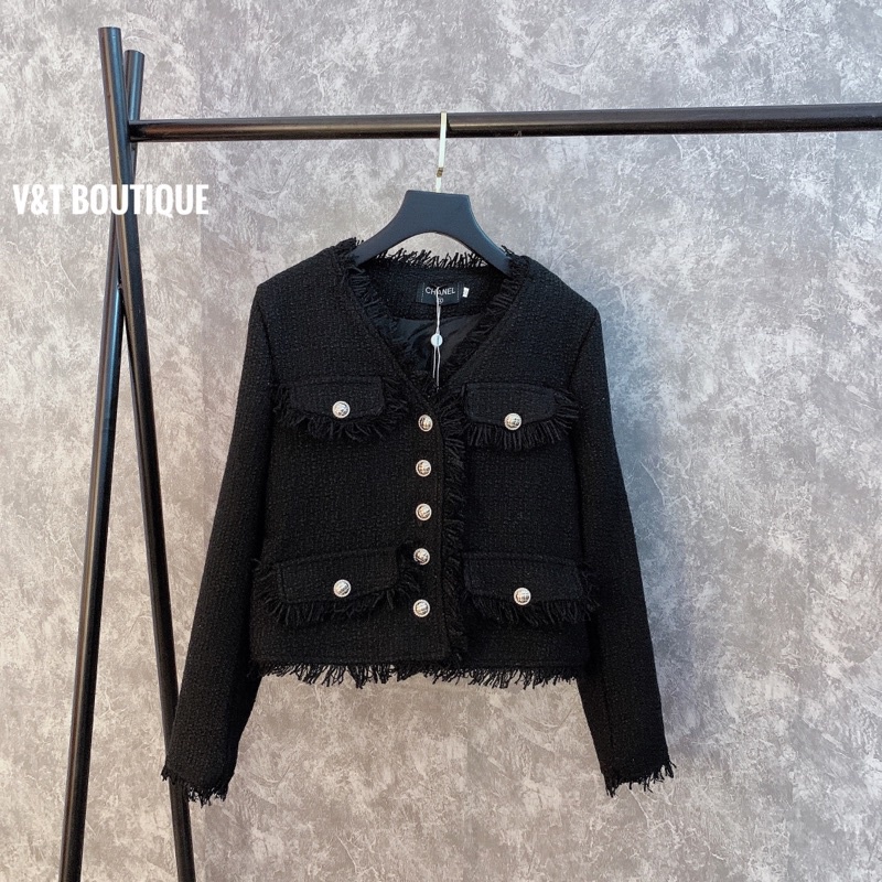 Áo dạ chanel siêu sang chảnh hàng Quảng Châu | BigBuy360 - bigbuy360.vn