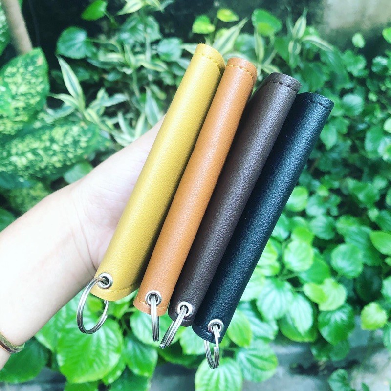 Ví móc khóa cầm tay CNT mini xinh xắn nhiều màu vàng nâu đen