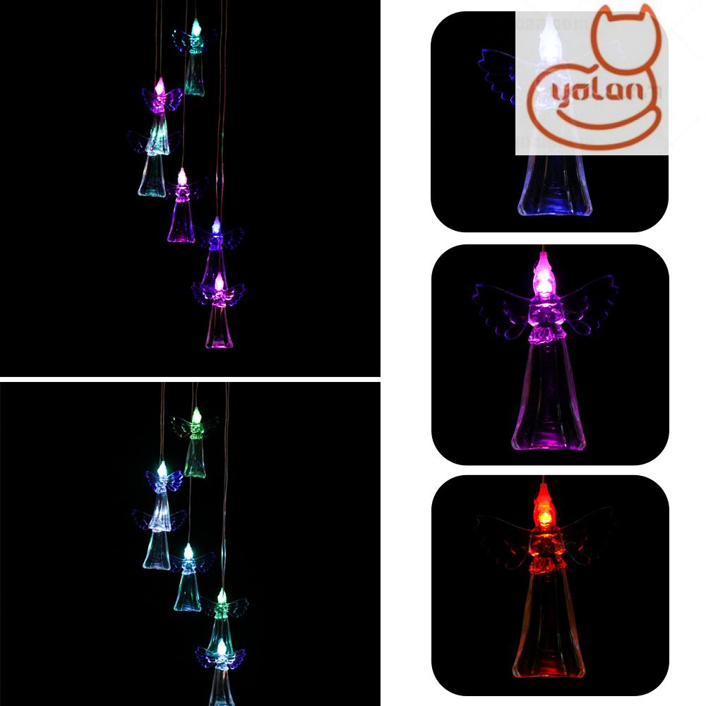 Đèn Led Treo Trang Trí Sân Vườn Hình Thiên Thần Nhiều Màu Sắc Sử Dụng Năng Lượng Mặt Trời