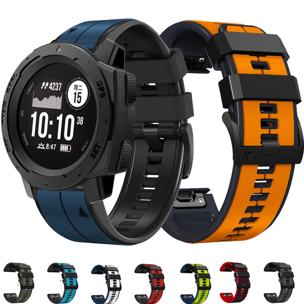 Dây Đeo Silicone Sử Dụng Năng Lượng Mặt Trời Cho Garmin Instinct 2 / Instinct 7 / 6 / 5