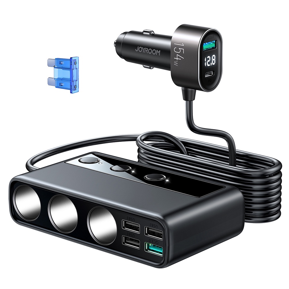 Tẩu Sạc Nhanh 9 Cổng USB 154W 5V 3.1A Có Đèn LED Cho Điện Thoại Android Iphone