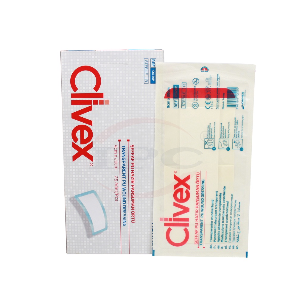 Dán vết thương có gạc vô trùng CLIVEX - HONNES (KHÔNG THẤM NƯỚC) - COMBO 5 MIẾNG