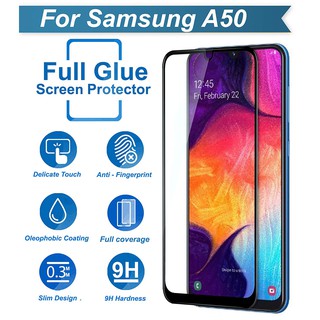 Kính Cường Lực Full Màn 9D Dành Cho Samsung Galaxy A50 Tặng Ốp Dẻo Cao Cấp
