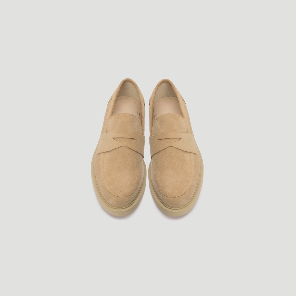 Giày Lười Nam THE WOLF Minimal Loafer - Màu Tan