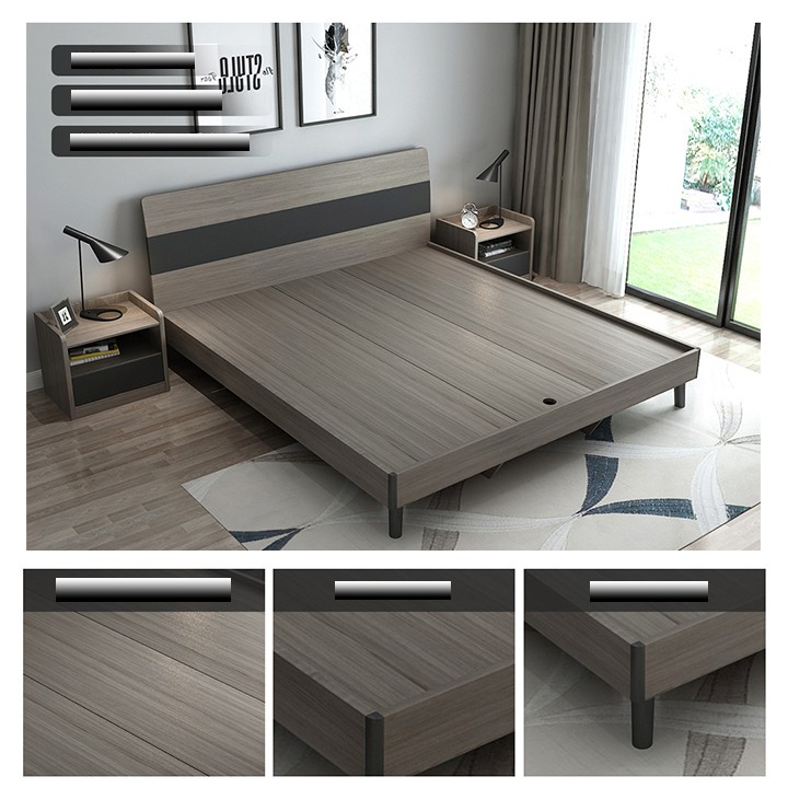 Giường ngủ m8*2m cao cấp, giường ngủ gỗ đẹp MGK022