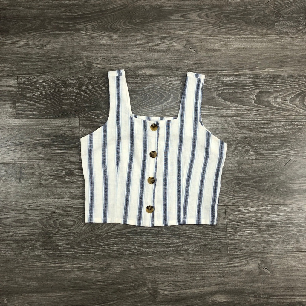 Áo HD PARIS crop nút dây bảng 2M