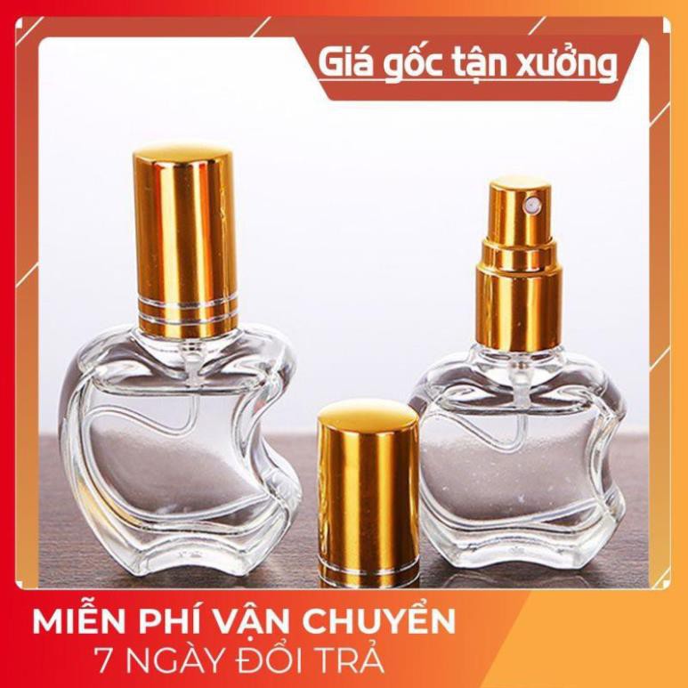 Vỏ Chai lọ chiết nước hoa hình táo thủy tinh 10ml - chai lọ chiết nước hoa / lọ đựng dầu thơm