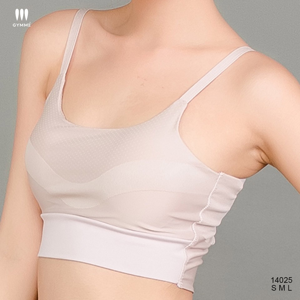 Áo tập gym yoga nữ dáng croptop thể thao sport bra hai dây GYMME - 14025